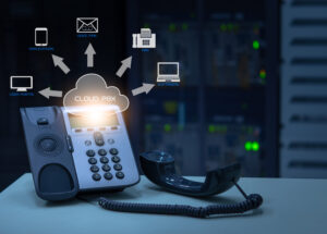 Ip,Telephony,Cloud,Pbx,Concept,,Telephone,Device,With,Illustration,Icon